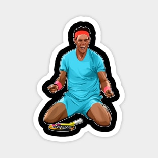 Rafael Nadal Winning Celebration Magnet