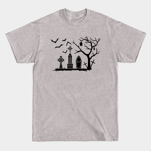 Disover Graveyard Right - Halloween Gifts - T-Shirt