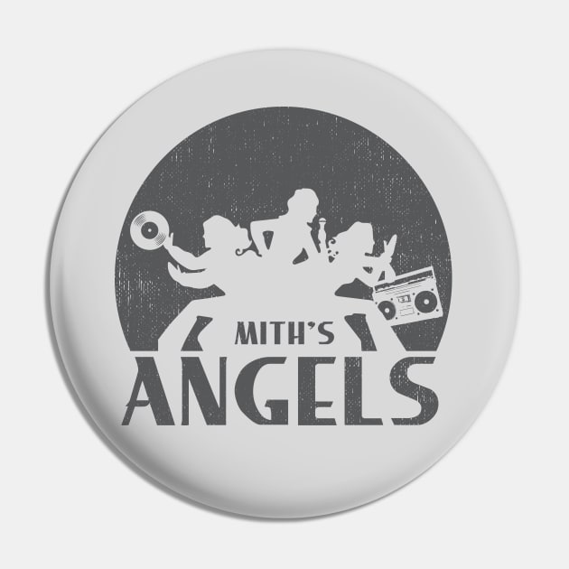 Mith's Angels - Charcoal Pin by AmokTimeArts