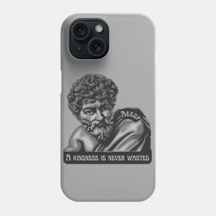 Aesop Portrait and Quote Phone Case