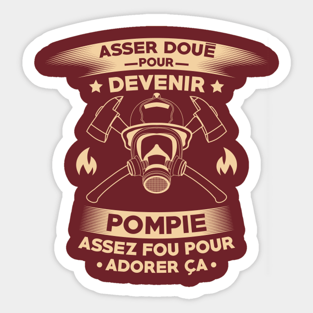 sapeur pompier cadeau - Pompier - Sticker