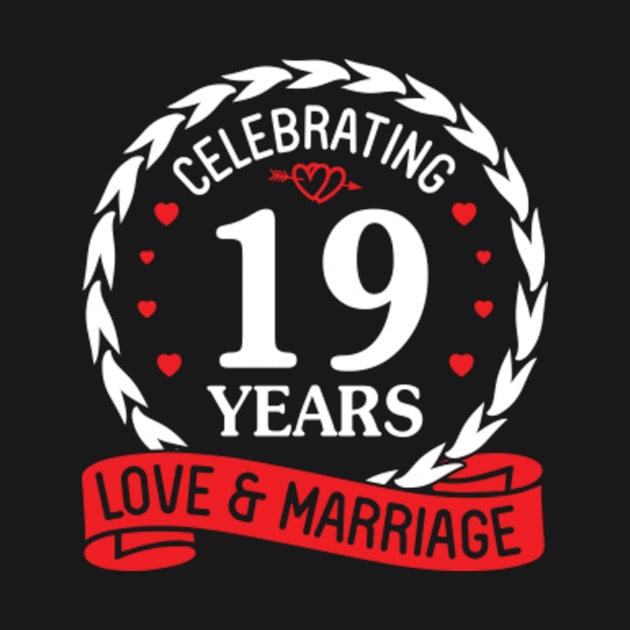 Wedding Marry Memory Husband Wife Celebrating 19 Years Love And Marriage Happy Wedding Married by suongmerch