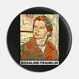 Rosalind Franklin Women in Science STEM Golden Portrait Pin