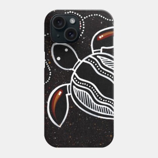 Aboriginal Art - Turtle Black Phone Case