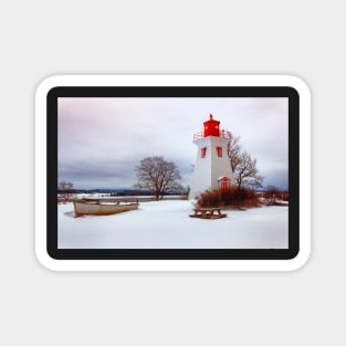 Seaside Lighthouse at Victoria, P.E.I. Magnet