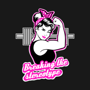 Barbell Girl, girls who lift, fitness girl T-Shirt