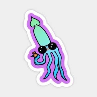 Sunscreen Squid Magnet