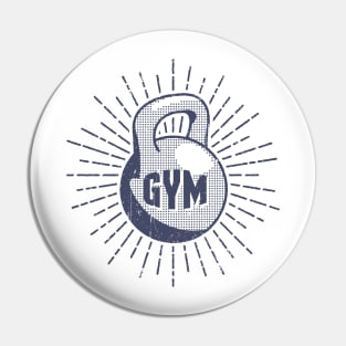 Vintage gym logo Pin