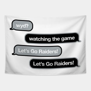 Raiders WYD Text Tapestry