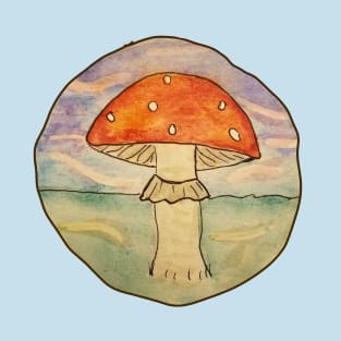 Watercolor Red mushroom T-Shirt