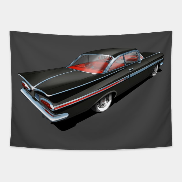 1959 Chevrolet Impala in Black Tapestry by candcretro