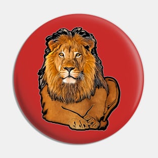 Lion Panthera leo Male Pin