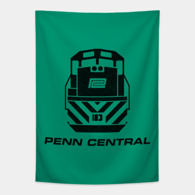 Penn Central Railroad Train Engine Tapestry by Turboglyde