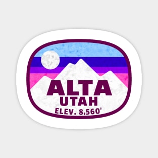 Alta Utah Skiing Winter Sports Snowboarding Magnet