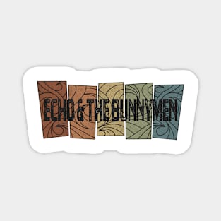 Echo & the Bunnymen Retro Pattern Magnet