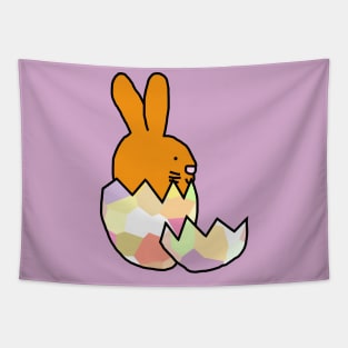 Cute Gold Bunny Hatching from Easter Egg Tapestry