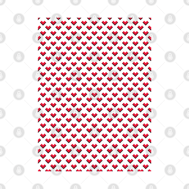 Hearts Decorative Pattern by ShirtBricks