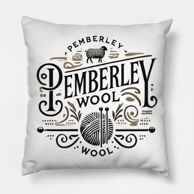 Pemberley Wool Pillow by GK Creations