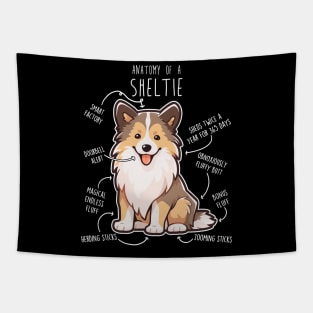 Sheltie Shetland Sheepdog Anatomy Tapestry