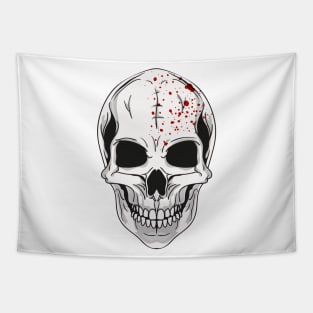 Halloween Fun - Bloody Skull Tapestry