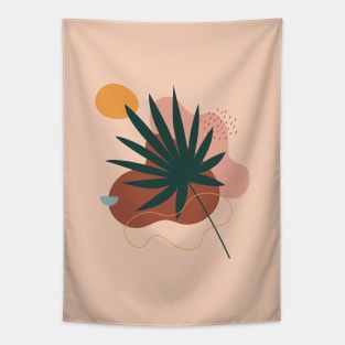 Tropical Leaf - Modern Abstract Art Tapestry