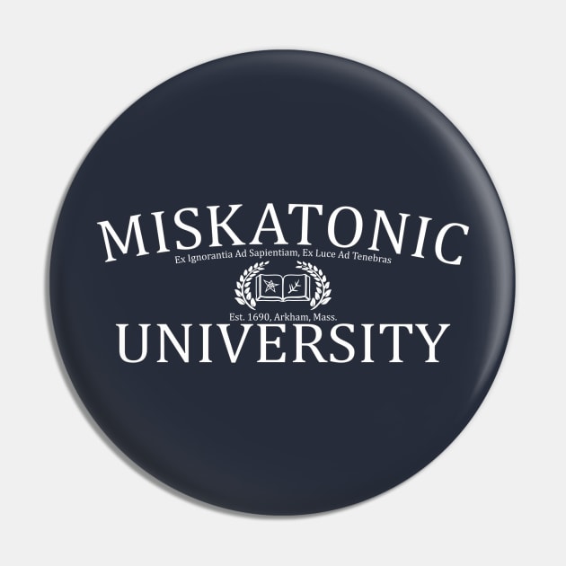 Miskatonic University classic Pin by Desperado902