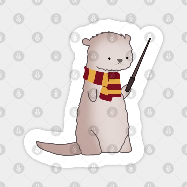 Harry Pawter Otter Magnet by staceyromanart