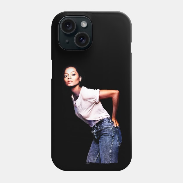 Diana Ross Classic Rare Photo Phone Case by Mr.FansArt