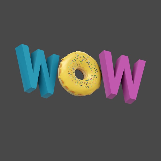 3d wow with donut by 3DVictory