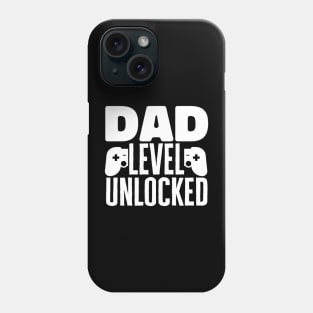 Mens  Dad Level Unlocked Father's Day Gamer Dad Phone Case