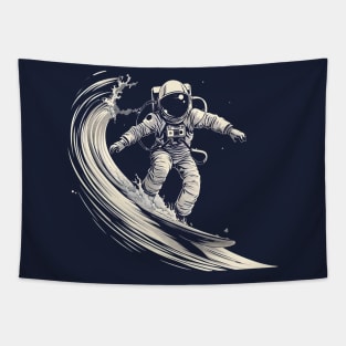 Astronaut Surfing Tapestry