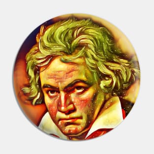 Ludwig van Beethoven snow Portrait | Ludwig van Beethoven Artwork 15 Pin