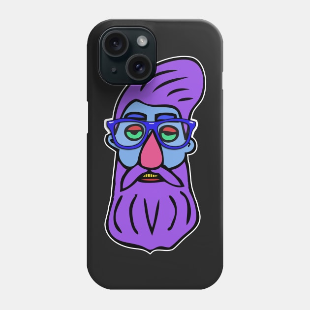 Hipster Head #6 Phone Case by headrubble