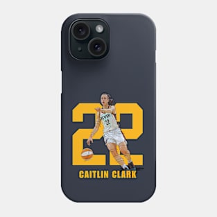 Indiana Caitlin Clark 22 Cartoon Women Basketball Phone Case
