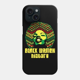 Black women history month pride black power culture Phone Case