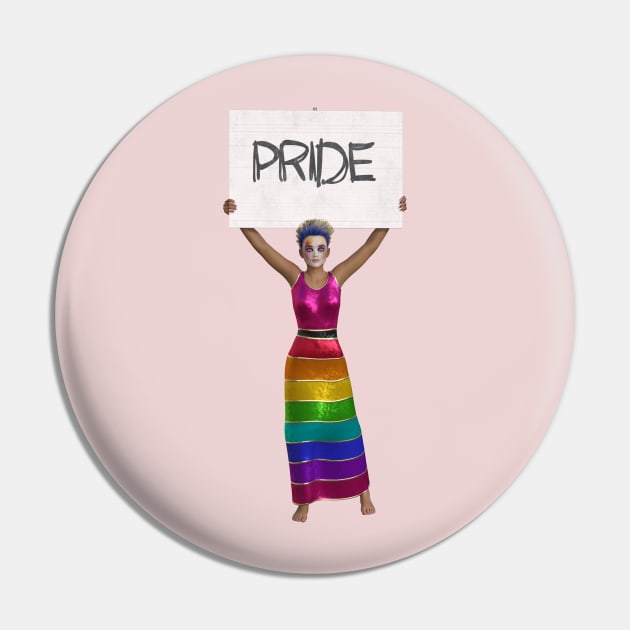 Pride LGTB Pin by LegnaArt