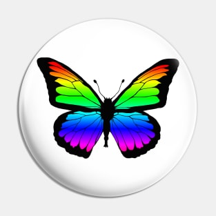 Rainbow Butterfly Pin