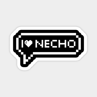 i love necho pop up Magnet