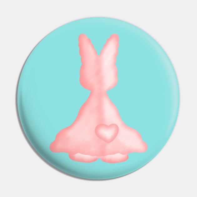 Rabbit easter Pin by Onanong art design shop.