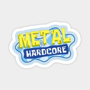 Metal Hardcore Spongebob Magnet