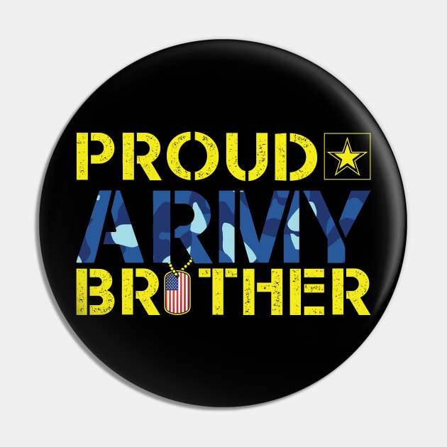 Proud Army Brother Pin by busines_night