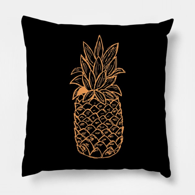 Tropical Pineapple Pillow by cricky