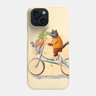 Mr. Raccoon and His Bicycle Phone Case