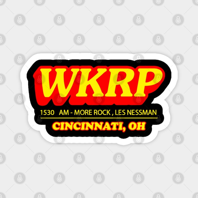 WKRP cincinnati Magnet by LEMOUS TEES