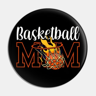 Basketball Mom Team Player Match Coach Mother Mommy Mama Pin