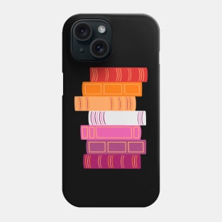 Sapphic Book Pride Stack Phone Case