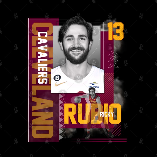 Cleveland Cavaliers Ricky Rubio 13 by today.i.am.sad