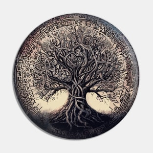 Yggdrasil tree of life pattern Pin