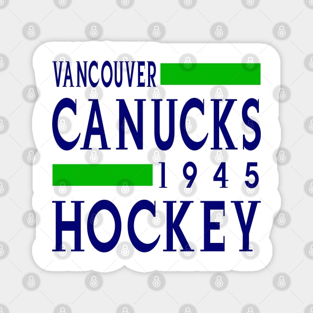 Vancouver Canucks Hockey Classic Magnet by Medo Creations