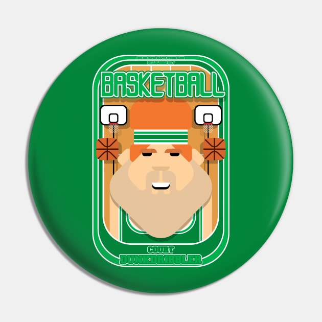 Basketball Green - Court Dunkdribbler - Josh version Pin by Boxedspapercrafts